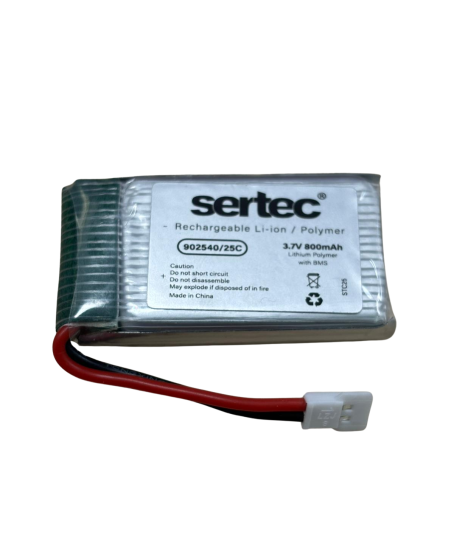 Sertec / 902540 / 3.7V - 800mAh - 25C BEYAZ SOKET