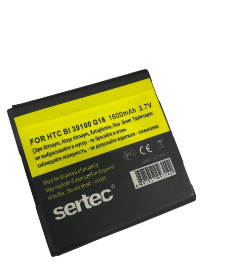 SERTEC - HTC   G18 Sensation XE / BI 39100 Uyumlu Batarya
