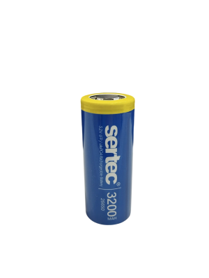 Sertec IFR26650 LifePO4 3.2V 3200mAh 3C Şarjlı Pil Sertec IFR26650 LifePO4 3.2V 3200mAh 3C Şarjlı Pil