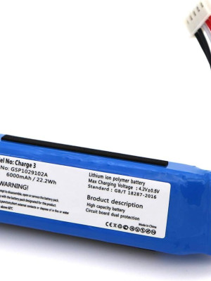 Sertec JBL Charge 3 uyumlu 3.7v 6000 mah Soketli Batarya