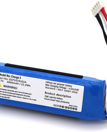 Sertec JBL Charge 3 uyumlu 3.7v 6000 mah Soketli Batarya