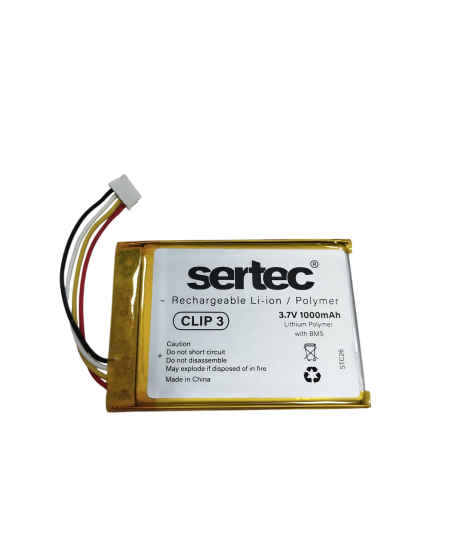 Sertec JBL Clip 3 uyumlu 3.7v 1000 mah Soketli Batarya