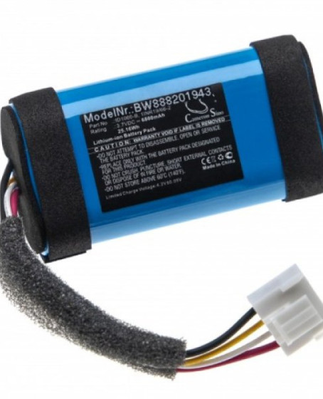 Sertec JBL Flip 5 uyumlu 3.7v 6800 mah Soketli Batarya