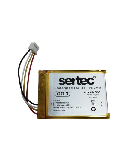 Sertec JBL Go 3 uyumlu 3.7v 750 mah Soketli Batarya
