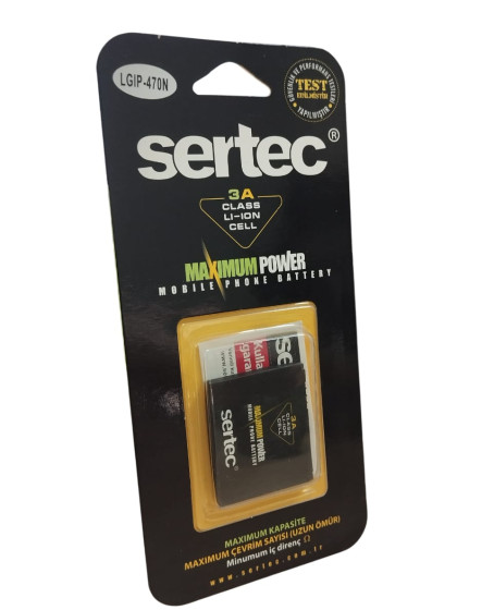 SERTEC - LG GD580 / LGIP-470N Uyumlu Batarya