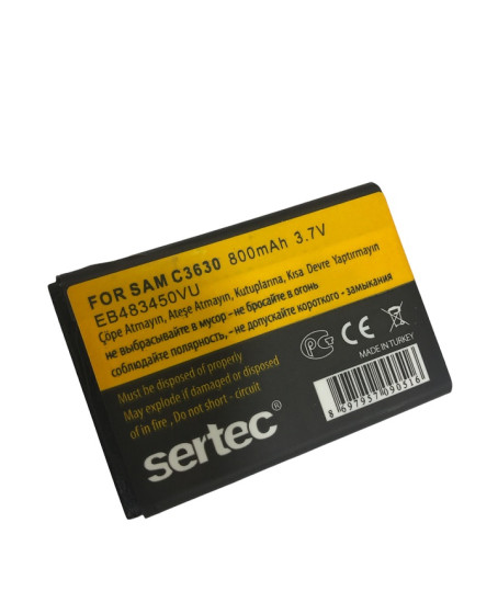 SERTEC - Samsung C3630 uyumlu Batarya