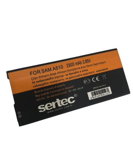 SERTEC - Samsung GALAXY A510 - A5 2016  Uyumlu Batarya