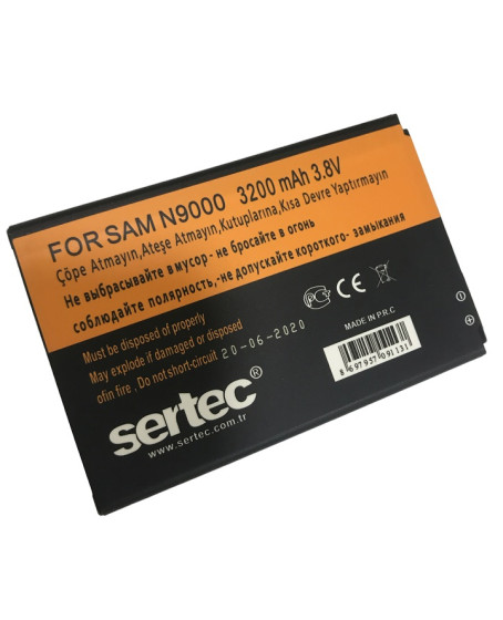 SERTEC - Samsung GALAXY NOTE 3 / N9000 Uyumlu Batarya