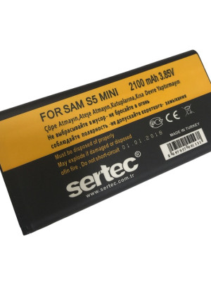 SERTEC - Samsung GALAXY S5 MİNİ-SM-G800F Uyumlu Batarya SERTEC - Samsung GALAXY S5 MİNİ-SM-G800F Uyumlu Batarya