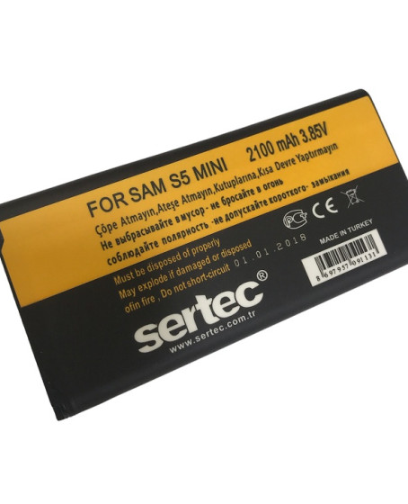 SERTEC - Samsung GALAXY S5 MİNİ-SM-G800F Uyumlu Batarya