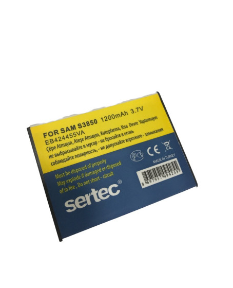 SERTEC - Samsung M350/S3850 Uyumlu Batarya