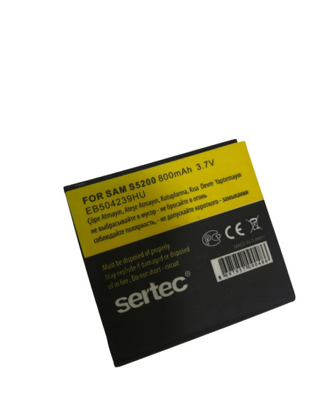 SERTEC - Samsung S5200 Uyumlu Batarya
