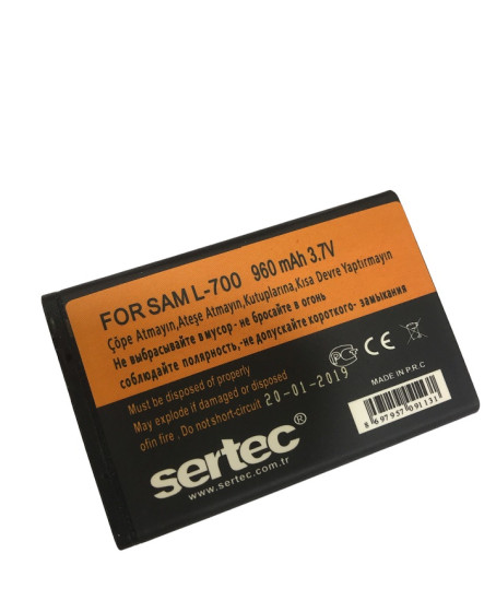 SERTEC - Samsung W559/L700 Uyumlu Batarya