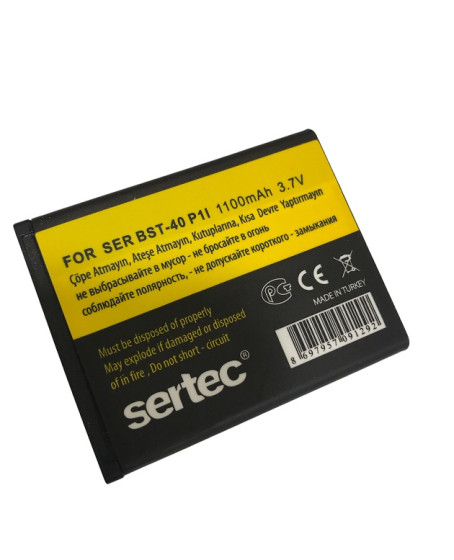 SERTEC - SONY / ERİCSON  SR-BST-40 / P1 I Uyumlu Batarya