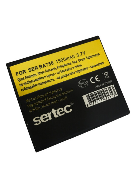 SERTEC - SONY / ERİCSON  SR-BA750 Uyumlu Batarya
