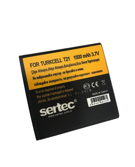 SERTEC - Turkcell T-21 Uyumlu Batarya