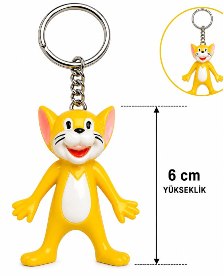 Sevimli Sarı Kedi Figürlü Anahtarlık 6 Cm Sevimli Sarı Kedi Figürlü Anahtarlık 6 Cm