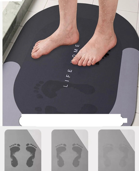 Sihirli Su Emici Kaydırmaz Banyo Paspası Banyo Ayak Matı Sihirli Su Emici Kaydırmaz Banyo Paspası Banyo Ayak Matı