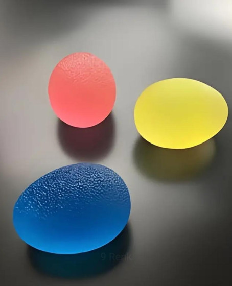 Silikon El Egzersiz Topu Dayanıklı Ergonomik ve Rahat Kullanım