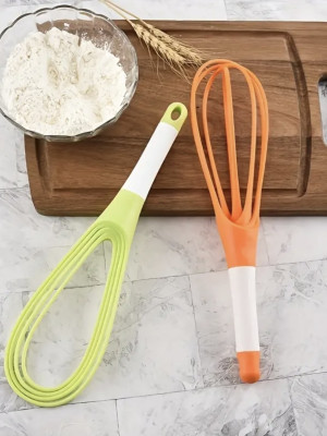 Silikon Saplı 2 işlevli Çırpıcı (Balon Ve Düz)