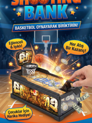 Şımartan Eğlenceli Basket Atmalı Basketbol Kumbara