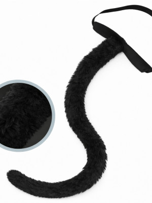 Siyah Peluş Kuyruk Şekil Verilebilir 70 cm Siyah Peluş Kuyruk Şekil Verilebilir 70 cm