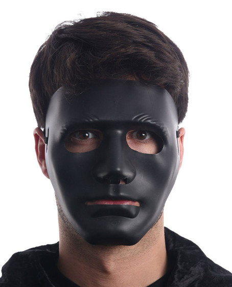 Siyah Renk Hip Hop Anonim Jabbawockeez Dans Maskesi 18x19 cm