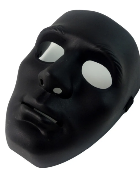 Siyah Renk Hip Hop Anonim Jabbawockeez Dans Maskesi 18x19 cm