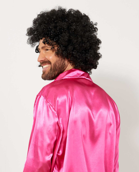 Siyah Renk Kıvırcık Afro Bonus Peruk