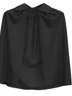Siyah Renk Yakalı Çocuk Pelerin 90 cm Siyah Renk Yakalı Çocuk Pelerin 90 cm