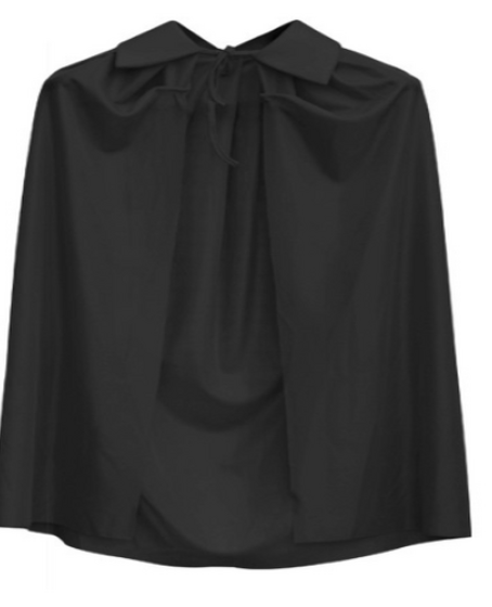 Siyah Renk Yakalı Çocuk Pelerin 90 cm Siyah Renk Yakalı Çocuk Pelerin 90 cm