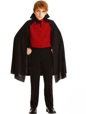 Sİyah Yakalı Pelerin - Vampir Pelerin - Dracula Pelerin 90 cm