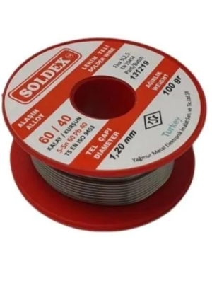 Soldex 60/40 Lehim Teli 100 gr 1.20 mm (Sn:60 / Pb:40) Soldex 60/40 Lehim Teli 100 gr 1.20 mm (Sn:60 / Pb:40)