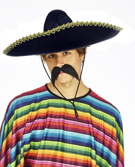 Sombrero Meksika Şapkası Mariachi Altın Şeritli Yetişkin Boy Sombrero Meksika Şapkası Mariachi Altın Şeritli Yetişkin Boy