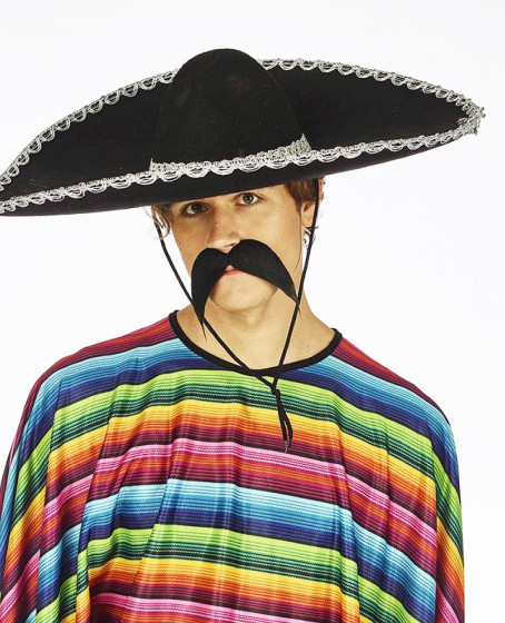 Sombrero Meksika Şapkası Mariachi Gümüş Şeritli Yetişkin Boy Sombrero Meksika Şapkası Mariachi Gümüş Şeritli Yetişkin Boy