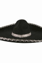 Sombrero Meksika Şapkası Mariachi Gümüş Şeritli Yetişkin Boy Sombrero Meksika Şapkası Mariachi Gümüş Şeritli Yetişkin Boy