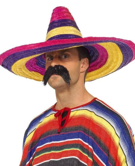 Sombrero Meksika Şapkası Renkli Örme Hasır Yetişkin Boy Sombrero Meksika Şapkası Renkli Örme Hasır Yetişkin Boy
