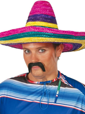 Sombrero Meksika Şapkası Renkli Örme Hasır Yetişkin Boy Sombrero Meksika Şapkası Renkli Örme Hasır Yetişkin Boy