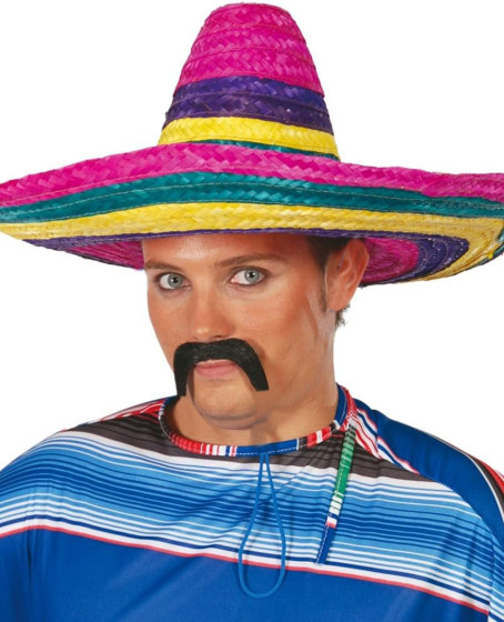 Sombrero Meksika Şapkası Renkli Örme Hasır Yetişkin Boy Sombrero Meksika Şapkası Renkli Örme Hasır Yetişkin Boy