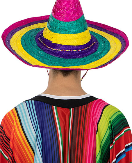 Sombrero Meksika Şapkası Renkli Örme Hasır Yetişkin Boy Sombrero Meksika Şapkası Renkli Örme Hasır Yetişkin Boy