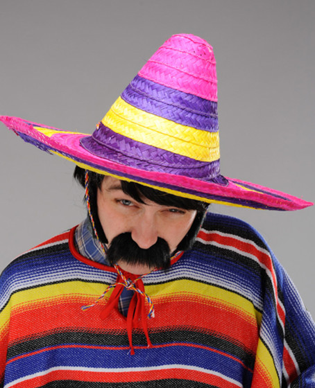 Sombrero Meksika Şapkası Renkli Örme Hasır Yetişkin Boy Sombrero Meksika Şapkası Renkli Örme Hasır Yetişkin Boy