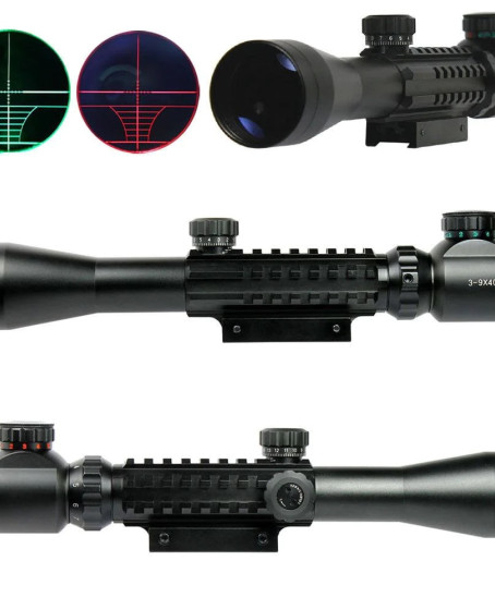 3-9x40 Zoomlu Keskin Nişancı Av Dürbünü Kızaklı