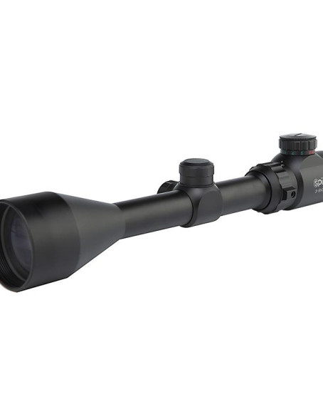 3-9x50 Zoomlu Keskin Nişancı Av Dürbünü Kırmızı, Yeşil Işık Çelik Gövde