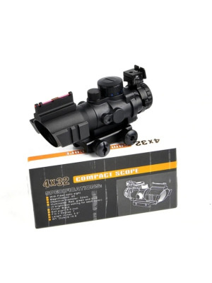 4X32 Kırmızı Işıklı Av Dürbünü 4x32 Nişangah