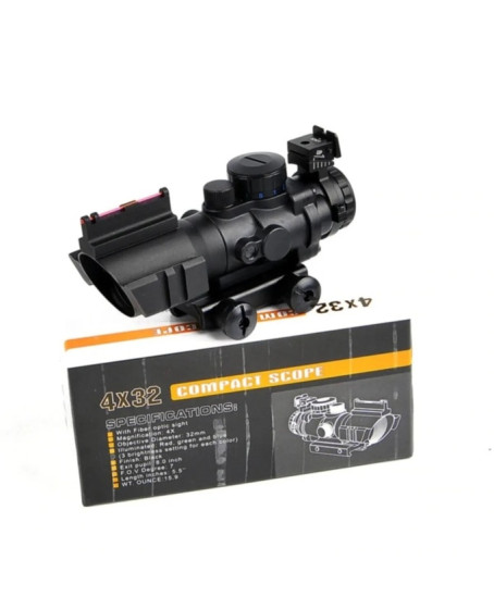 4X32 Kırmızı Işıklı Av Dürbünü 4x32 Nişangah