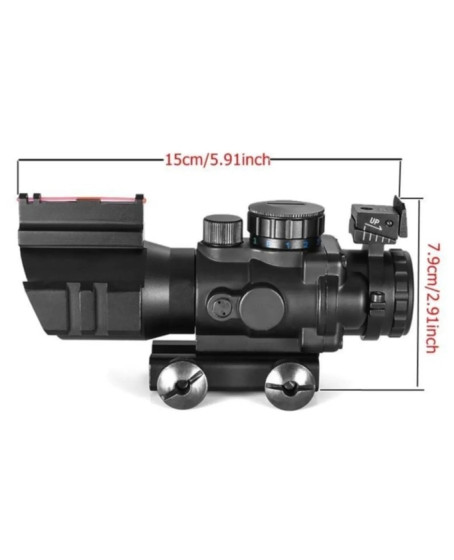 4X32 Kırmızı Işıklı Av Dürbünü 4x32 Nişangah