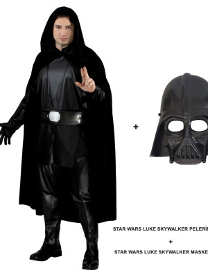 Star Wars Luke Skywalker Pelerini Yetişkin Ve Maskesi Star Wars Luke Skywalker Pelerini Yetişkin Ve Maskesi