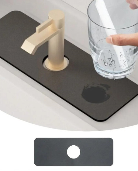 Su Emici Sihirli Mutfak Banyo Musluk Matı Lavabo Kenar Matı