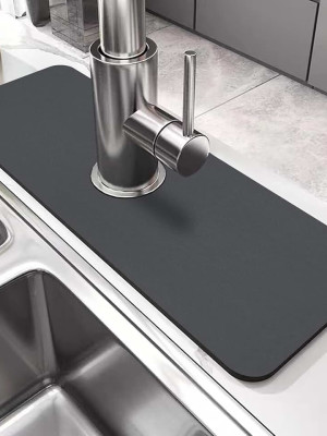 Su Emici Sihirli Mutfak Banyo Musluk Matı Lavabo Kenar Matı