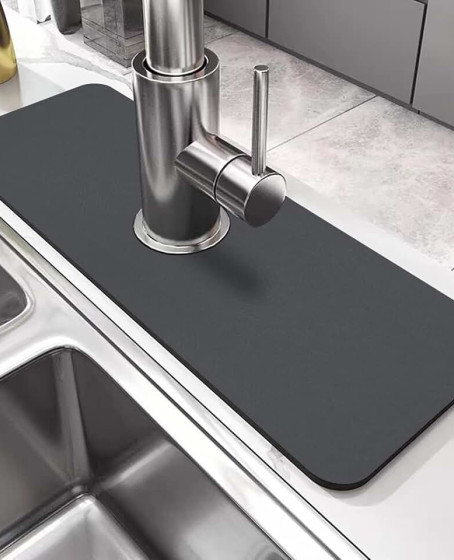 Su Emici Sihirli Mutfak Banyo Musluk Matı Lavabo Kenar Matı